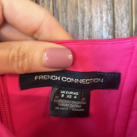 French Connection Florida Summer Strapless Pink Dress - Picture 8 of 13